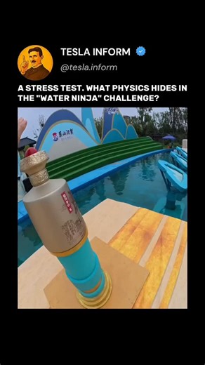 TESLA INFORM on Instagram: "The viral challenge in China isn't just a fun attraction. It's a live test of balance, strength, and inertia. Participants run across spinning, floating platforms, competing to stay on. Each element forces the body to constantly readjust its center of mass and fight friction (or the lack of it). Falls are inevitable, but that's the point: the system instantly punishes the slightest miscalculation in movement. It's a perfect example of applied biomechanics in an entert
