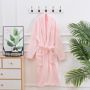 [Hot Item] Luxury Bath Robe Coral Fleece Bath Robe with Custom Logo Soft Bath Robe