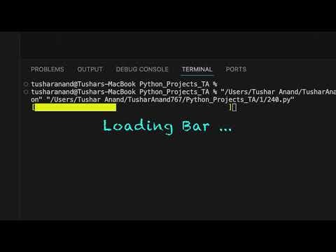loading bar look too real in terminal #coding #python #loadingbar