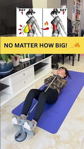 200 Daily Crunches = Belly DISAPPEARS Fast! 🔥