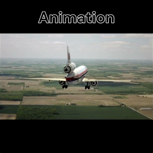 Animation Vs Real - United Airline Flight 232 #ytshorts #shorts #planecrash