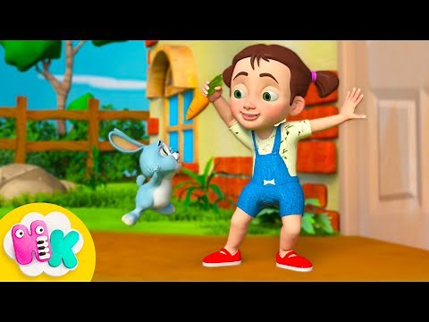 My Little Rabbit 🐰 Hop, hop, hop, Little Bunny | Animal Song for Kids | HeyKids Nursery Rhymes