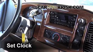 How to Set the Clock / Change Time on a 1997 Dodge B1500 5.2L V8 Standard Cargo Van