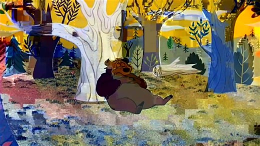 The Oversleeping Bear | Donald Duck Cartoons 101 - Rugged Bear 1953