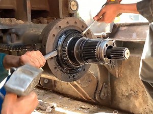 12K views · 77 reactions | Doosan Dx 140 Rear Wheel Brake Leather Kit Changing Process | Machine & Technology | Facebook