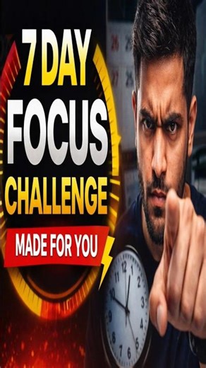7 Day Focus Challenge (Made For You) ⚡ #studentlife #studytips