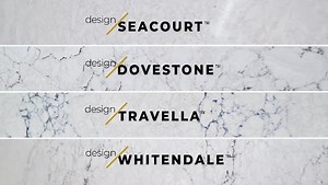 CAMBRIA Quartz Countertop Sample in Seacourt 10378610