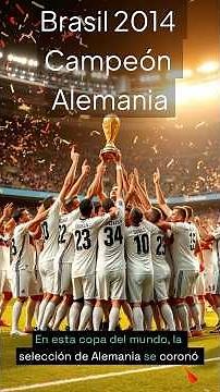 Alemania Campeón de la Copa del Mundo Brasil 2014 #futbol #mundial #worldcup2026 #seleccionmexicana