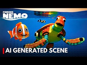 AI Creates AMAZING Finding Nemo Turtle Scene Part 2
