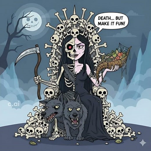 HEL IS THE SCANDINAVIAN SKULL GODDESS