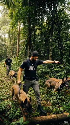 Jungle tracking dog just proved dogs are unstoppable #k9 #incredible #jungle