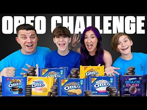 OREO CHALLENGE!!! Blindfolded Cookie Taste Test