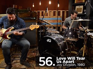 100 famous bass riffs and drum beats in one take -- watch