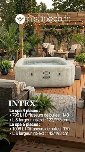 Spa Intex Chevron 4 et 6 places | Piscineco.fr