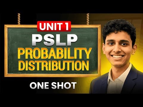 Probability Distribution | Probability, Statistics and Linear Programming (PSLP) | Unit 1 |Oneshot