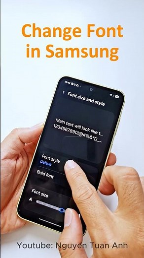 Change font in samsung