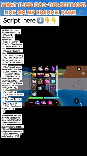 BEST HOHO HUB AUTO BOUNTY CONFIG! 🏴‍☠️🔥 (NO STUN + INVISIBLE) - BLOX FRUITS 2026 #roblox #bloxfruits