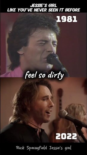 1981vs2022: Jessie's girl like you had never seen#rickspringfield #jessiesgirl #nostalgia #80smusic