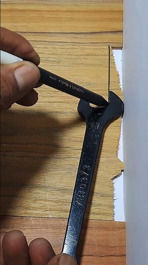 Quick Way to Measure Wood on a Wall with simple Tools #woodworking #woodwork #carpentry #diy #tips