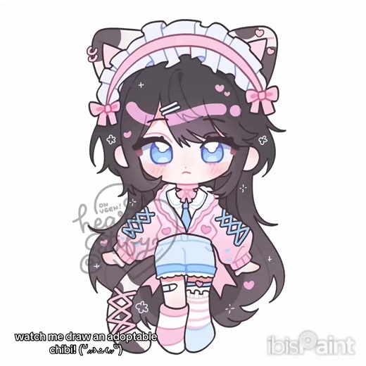 Drawing an Adoptable Chibi: Commissions Open!