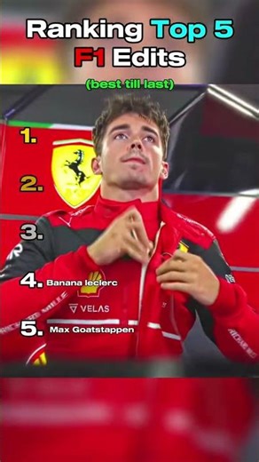 Ranking Top 5 F1 Edits #f1 #edit #top5 #ranking