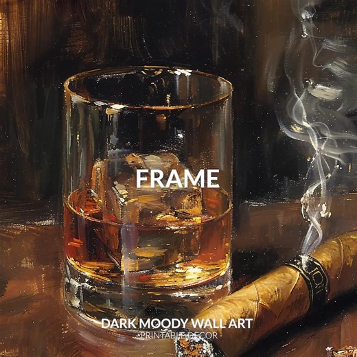 Whiskey and Cigar Printable Wall Art, Vintage Bar Decor, Gentlemen’s Club Print - Etsy