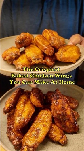 Crispy & Simple To Make Baked Chicken Wings With 2 Sauces
