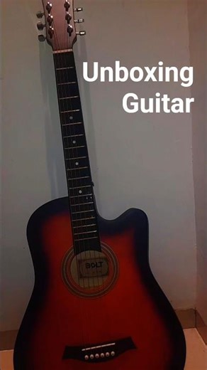 Unboxing Guitar 🎸 | #unboxing #shortsfeed #unboxingvideo #guitar #music #acousticguitar #shorts