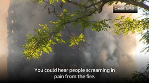 An eyewitness to London's Grenfell Tower fire - in which several people have died - saw people banging on their windows and screaming for help as the blaze engulfed the building. Follow the latest: http://bit.ly/2tkqn6J | ITV News