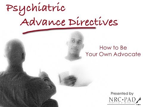 How to write a Psychiatric Advance Directive