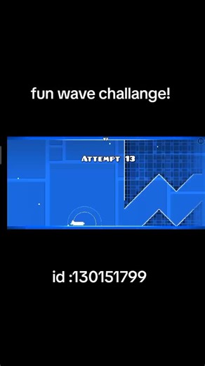 fun wave challange!#geometrydash#geometrydashlevel#geometrydashwavechallange