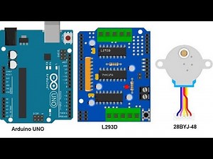 Order 28BYJ-48 stepper motor by Arduino and L293D