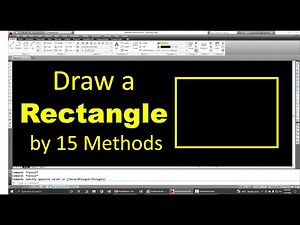 15 method to draw rectangles in autocad