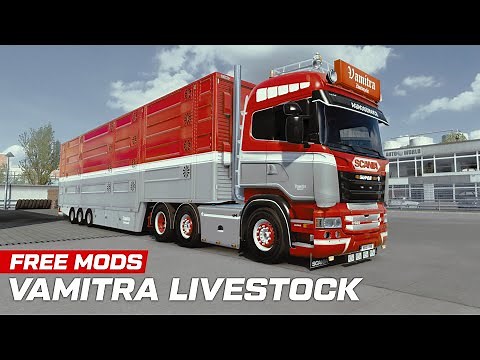 FREE MODS Vamitra Livestock Truck & Trailer for Scania RJL RS ETS2