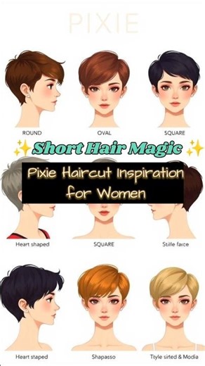 Trendy Pixie Haircut Inspo for Women 💇‍♀️ Short Hair Transformation #pixiecut#pixiehaircut#trending