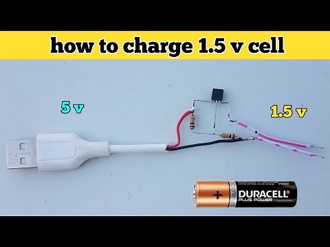 how to charge 1.5 v cell with 5v charger at home | ihsan electric works