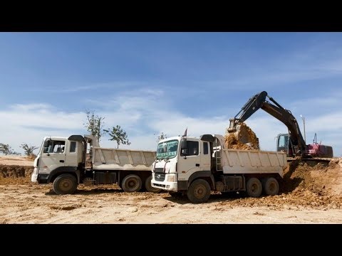 Inside USA Construction Sites | Excavator Loading & Maintenance Guide