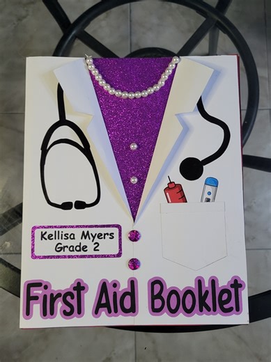 Cute First Aid Workbook for Student Participation