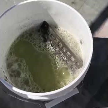 How to remove calcium off metal