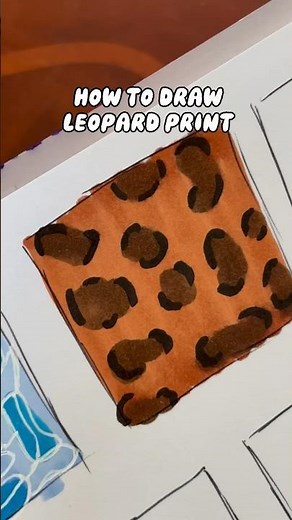 How to draw leopard print with ohuhu markers #colouringtime