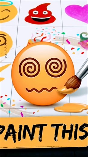 Let's Paint This Emoji! 🎨 | Satisfying Art Process #aestheticsk