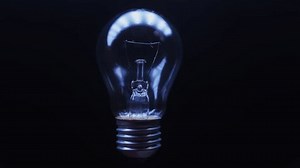 An electric tungsten lamp turns on and off at different intervals