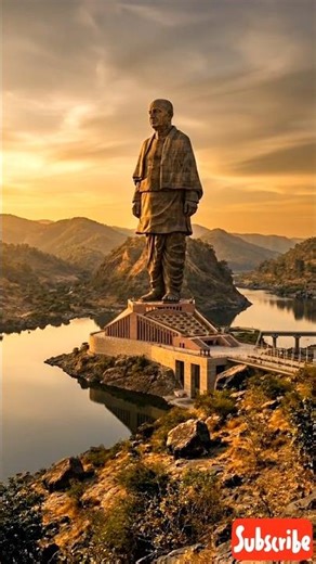 Statue of Unity Construction Timelapse 🇮🇳 | World’s Tallest Statue in Seconds 🤯 #statueofunity #ai