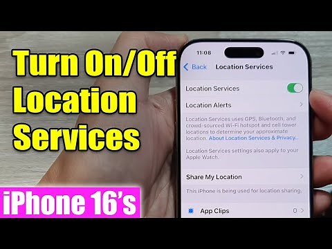 iPhone 16/16 Pro Max: How to Turn On/Off Location Services