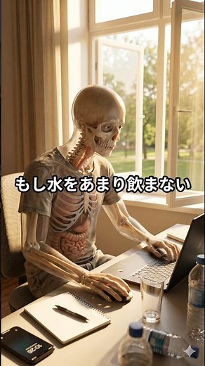 水をあまり飲まない人、体の中で起きていること #水分不足#脱水#健康雑学