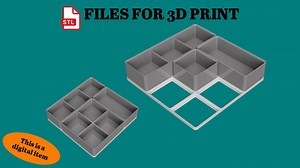 Gridfinity Pack - 93 STL-Dateien, verschiedene Höhen (28-56-84 mm), Modular Organizer & Baseplates - Etsy.de