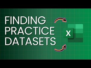 Where to find practice datasets for excel skills or data analysis!