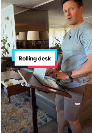 Rolling Desk: Work Anywhere in Your Home