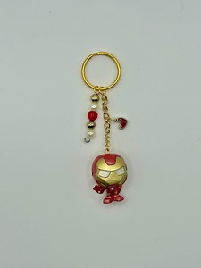 Ironman Keychain • Marvel Disney Doorables • Handmade Beaded Bag Charm • Avengers Superhero Keychain - Etsy