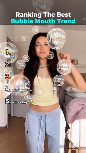 Ranking The BEST Bubble Mouth Trend #shortsviral